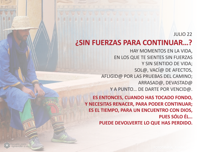 ¿Sin fuerzas para continuar...?